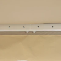 Outsunny Perdea de Soare Copertina retractabila Manuala de Perete in Poliester Impermeabila, Bej, 4x2.5m(m-8)