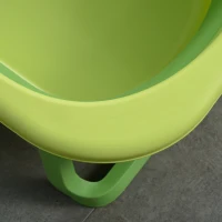 HOMCOM opvouwbaar babybadje babybadje met antislip voetkussentje steunstangen opvouwbaar babybadje met krokodilvorm voor kinderen van 0-3 jaar PP plastic TPE groen 80 x 53,9 x 20,8 cm(m-8)