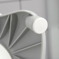 HOMCOM Babybadewanne faltbare Babywanne zusammenklappbar mit Badematte geeignetes Alter: 0-3 Jahre PP-Kunststoff TPE Grün+Weiß 81,5 x 50,5 x 23,5 cm(m-8)