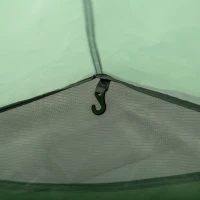 Outsunny Camping Dome Tent 2 Room for 3-4 Person with Weatherproof Screen Room Vestibule Backpacking Tent Lightweight 2 Gate Poles for Fishing & Hiking Dark Green(m-13)