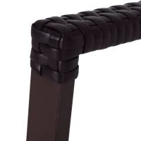 Outsunny Set 2 Fotolii tip Leagan de Gradina cu Perne si Masa in Rattan Maro(m-11)