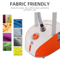 Homcom Fier de calcat Vaporizator Vertical Capacitate 2L, Portocaliu si Gri(m-6)