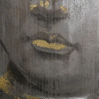 HOMCOM Wandbild "Buddha" 100L x 80B x 2, 8H cm(m-8)