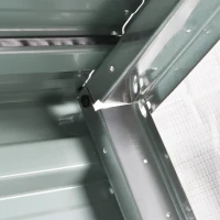 Outsunny garaż na robota koszącego metalowy zadaszenie dla kosiarki automatycznej kolor ciemnozielony(m-5)