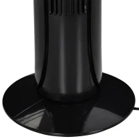 HOMCOM Ventilateur colonne tour oscillant 50 W ultra silencieux télécommande incluse minuterie 3 modes 3 vitesses Ø 27 x 92 cm noir(m-9)
