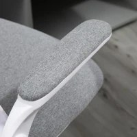 Vinsetto Swivel Office Chair Fabric w/ Liftable Armrest Grey(m-11)