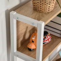 HOMCOM Computer Desk w/ Bookshelf L-Shaped Wood Corner Table Desk Workstation Gaming PC Gaming Laptop Desk Home Office Study Small Space(m-14)