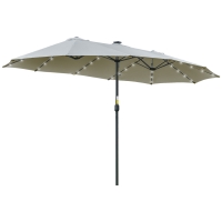 Outsunny parasol met LED-verlichting 4,5m diameter