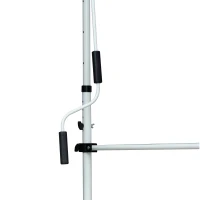 Outsunny Markise Klemmmarkise Sonnenschutz Faltarm Handkurbel Balkon Alu Grau 2x1,2m(m-9)