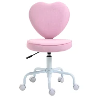 HOMCOM Love Shape Swivel Leisure Chair Pink(m-9)