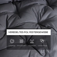 Outsunny poduszka na ławkę poduszka oparcia na ławce 150x98x8 cm(m-4)