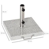 OUTSUNNY PODSTAWA PARASOLA OGRODOWEGO, STOJAK, MARMUROWA PODSTAWA(m-3)