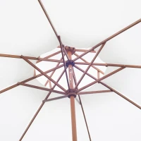 Drewniany parasol przeciwsłoneczny ogrodowy podwójny dach 2,7m Outsunny(m-5)