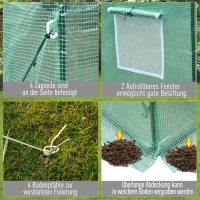 Outsunny SZKLARNIA OGRODOWA FOLIA NA ROŚLINY(m-5)