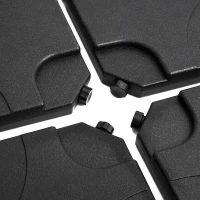 Zonneschermstandaard parasolvoet zonneschermvoet staander voor vloerkruis vulbaar(m-7)