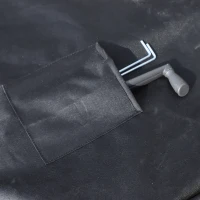 Outsunny Sonnenschirm Schutzhülle bis Ø300 cm Abdeckung Schirmschutzhaube mit Reißverschluss Stab Oxfordstoff Schwarz 200 x 50/80 cm(m-6)