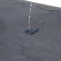 Outsunny Sonnenschirm Schutzhülle bis Ø300 cm Abdeckung Schirmschutzhaube mit Reißverschluss Stab Oxfordstoff Schwarz 200 x 50/80 cm(m-7)