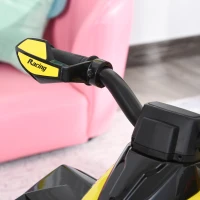 HOMCOM No Power Toddler Kids Ride on Car Walker Foot To Floor Slider w/ Music Lights for 18 - 36 Months Yellow(m-8)