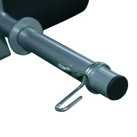 HOMCOM Banco de Musculación Banco de Pesas Maquina de Fitness Entrenar Musculos 165x68x114cm con Respaldo Regulable Espuma(m-9)