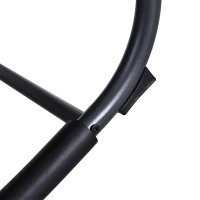 Outsunny Lettino Sedia Sdraio a Dondolo Zero-gravity da Giardino, Impermeabile,Sedia a Dondolo Esterno con Poggiatesta, Nero 160x61x79 cm(m-8)