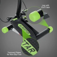 HOMCOM Stepper with Handle Workout Fitness Machine Pulling Rope Sport Exercise Home Gym(m-4)