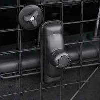 PawHut Dog Guard for Cars Adjustable Boot Barrier Metal Mesh Pet Headrest, 90-120W x 40.5H cm(m-9)