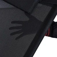 Outsunny Lettino Sedia Sdraio a Dondolo Zero-gravity da Giardino, Impermeabile,Sedia a Dondolo Esterno con Poggiatesta, Nero 160x61x79 cm(m-9)