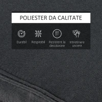 Outsunny Saltea pentru Sezlong Scaun pentru Soare de Gradina, Gri,198x53x5cm(m-8)