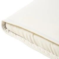 Outsunny Saltea pentru Sezlong Scaun pentru Soare de Gradina, Alb,Crem,198x53x5cm(m-10)