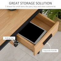 HOMCOM Birou Compact cu Design industrial cu 1 Sertar(m-6)