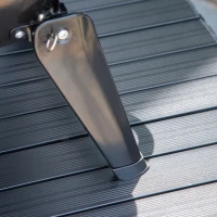 Outsunny Barbecue BBQ Grill de Masa cu Carbune Portabil Pliabil,Fier,Negru, 59x43x36cm(m-11)