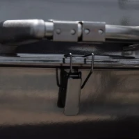 Outsunny Barbecue BBQ Grill de Masa cu Carbune Portabil Pliabil,Fier,Negru, 59x43x36cm(m-14)