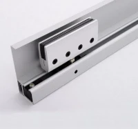 Szklane drzwi przesuwne HOMCOM drzwi przesuwne drzwi do pokoju z uchwytem drążkowym jednostronnie satynowane 2050x900 mm(m-7)