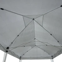 Outsunny 3 x 6 m opvouwbaar paviljoen paviljoen tent partytent tuintent wit raam opvouwbaar(m-7)