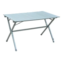 Outsunny Campingtisch Klapptisch Universaltisch Gartentisch mit Tragetasche Alulegierung Silber 115 x70 x69 cm(m-1)
