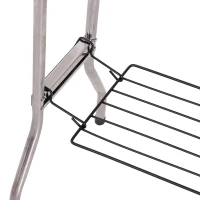 Outsunny Barbecue pe Carbune Pliabil Portabil in Otel 104x33x70cm(m-9)