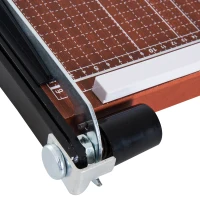 HOMCOM Cortador de Papel A3 Guillotina Profesional para Papelería Fotográfica Oficina Estudio Escuela Capacidad 12 Hojas con Regla Guía Cizalla de Cuchilla 65.5x40x6cm(m-9)