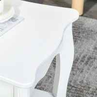 HOMCOM masa pentru cafea, din lemn, 94x44x42 cm, alba(m-10)