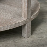 HOMCOM Lámpara de Pie de Madera Casquillo E27 Máx. 40W IP20 con 3 Estantes de Almacenaje Interruptor de Pie Lámpara de Suelo para Salón Dormitorio Oficina 35x35x154 cm Blanco(m-8)