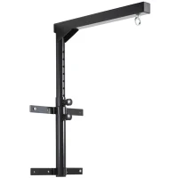 HOMCOM uchwyt na worek bokserski stojak ma worek bokserski uchwyt ścienny wytrzymałość 100 kg regulowany stal 40x63x81 cm(m-11)