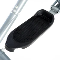 HOMCOM® crosstrainer ergometer elliptisch LCD-display elliptische hometrainer display, staal, zilver, 96 x 60 x 152 cm(m-7)