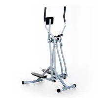 HOMCOM® crosstrainer ergometer elliptisch LCD-display elliptische hometrainer display, staal, zilver, 96 x 60 x 152 cm(m-1)