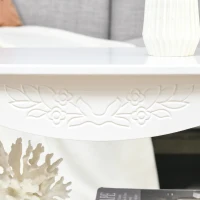 HOMCOM masa pentru cafea, din lemn, 94x44x42 cm, alba(m-7)