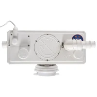 HOMCOM Bomba Trituradora Sanitário de Água Residual com 500 W e 4 Entradas para Casa de Banho Cozinha 40x17,5x28 cm Branco(m-4)