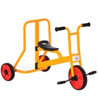 HOMCOM kinderdriewielfiets driewieler met platform voor kinderen 3-5 jaar veelkleurig(m-11)