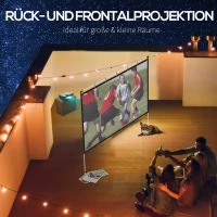 HOMCOM 16:9 projectorscherm 100 inch filmscherm opvouwbaar draagbaar binnen buiten(m-5)