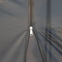 Outsunny Camping Tent 8 Persoons Tent Familie Tent 2 Ramen Glasvezel Blauw(m-9)