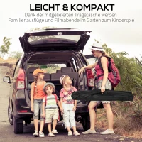 HOMCOM 16:9 projectorscherm 100 inch filmscherm opvouwbaar draagbaar binnen buiten(m-6)