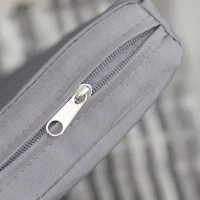 Outsunny 9-delig Zitgroep poly rotan tuinset zitset grijs(m-8)