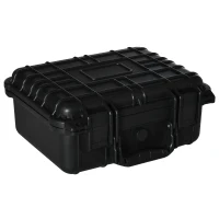 Outsunny set van 2 lege gereedschapskoffers met schuim waterdicht 34x29x15cm(m-11)